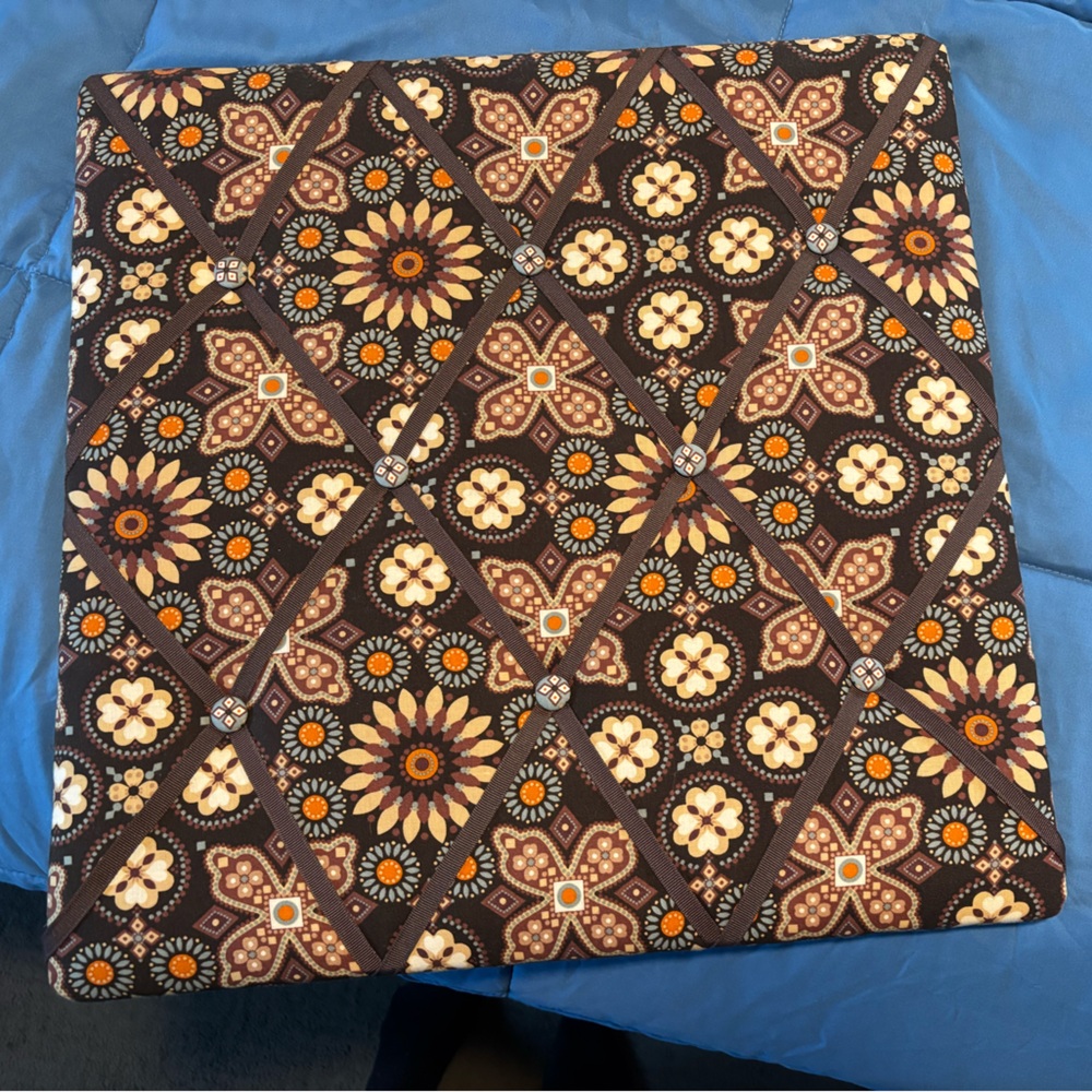 Vera Bradley Floral Geometric Patterned Fabric picture board
